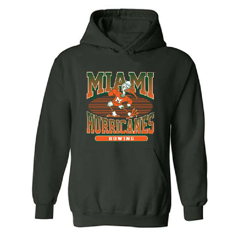 Miami - NCAA Women's Rowing : Anderson Blalock - Classic Shersey Hooded Sweatshirt Hoodie with Elastic Waist Stretchable Comfortable