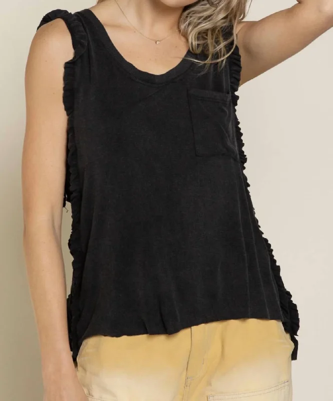 Monroe Tank Top In Black sexy tank top