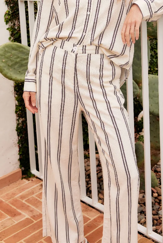 Nina Stripe Pant Trendy Printed Pants