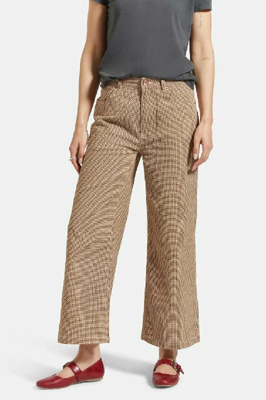 Margo Cropped 5-Pocket Pant - Whitecap/Pine Houndstooth Casual Skinny Fit Pants