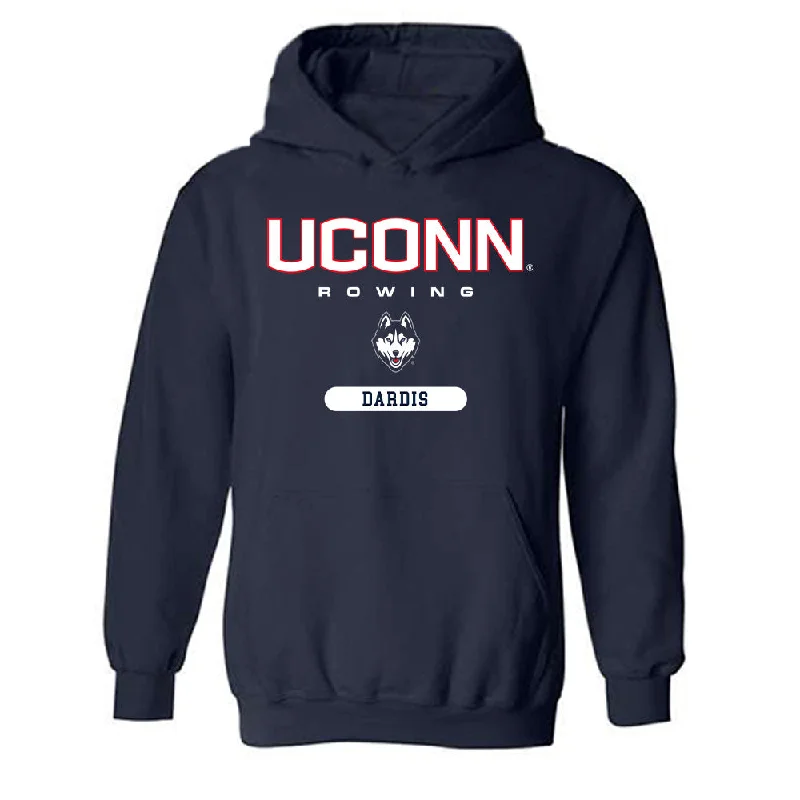 UConn - NCAA Women's Rowing : Ava Dardis - Classic Shersey Hooded Sweatshirt Hoodie with Reflective Safety Nightwear