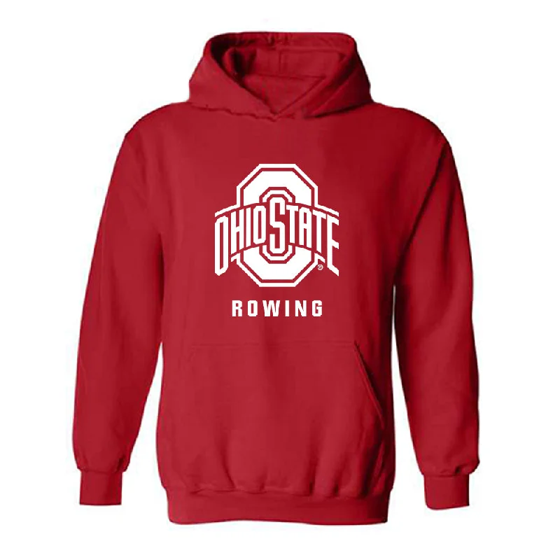 Ohio State - NCAA Women's Rowing : Eliana Bujwalo-Nowak - Classic Shersey Hooded Sweatshirt Hoodie with Exposed Zipper Edgy Industrial