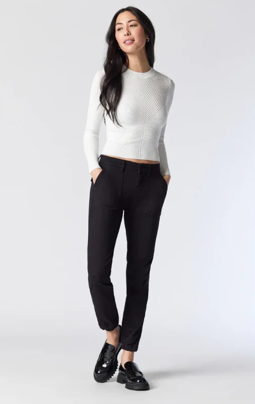 IVY BLACK TWILL PANT Comfortable Denim Trousers