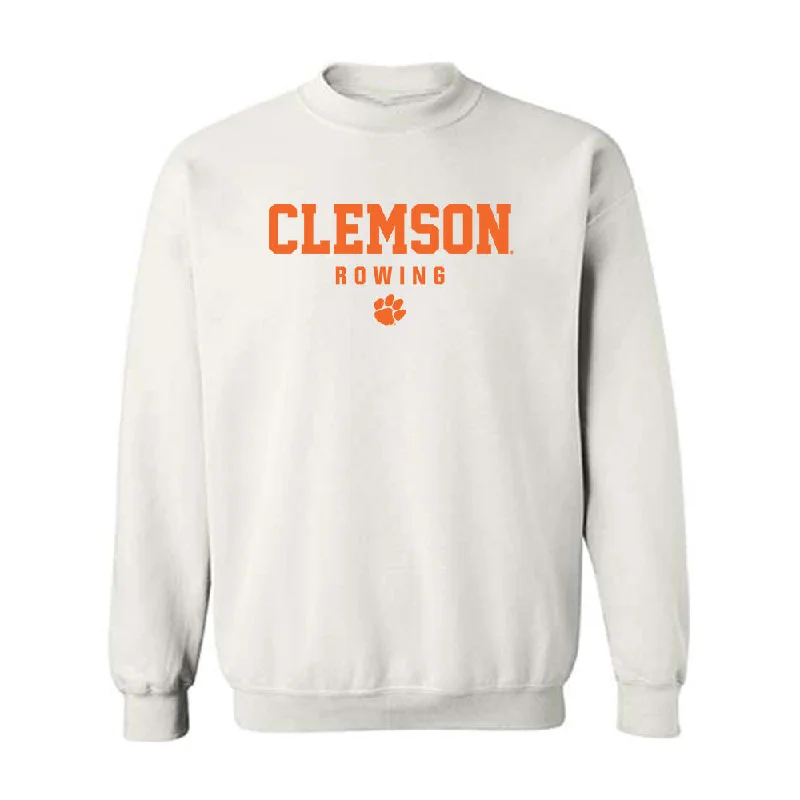 Clemson - NCAA Women's Rowing : Skyler Riggio - Classic Shersey Crewneck Sweatshirt Hoodie with Half-Zip Sporty Casual