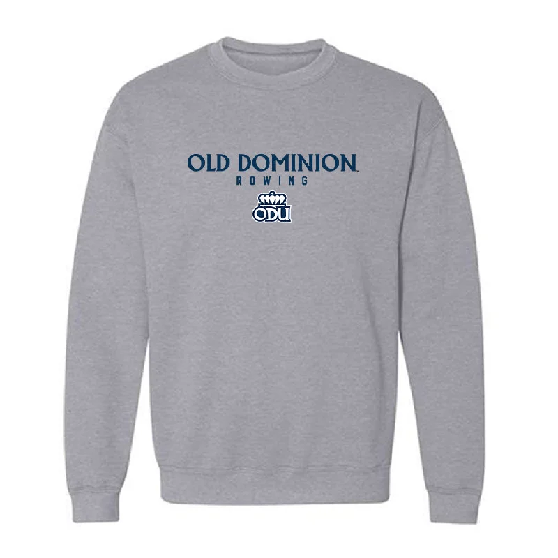 Old Dominion - NCAA Women's Rowing : Sophie Bell - Classic Shersey Crewneck Sweatshirt Hoodie with Hem Raw Edge Edgy Unfinished