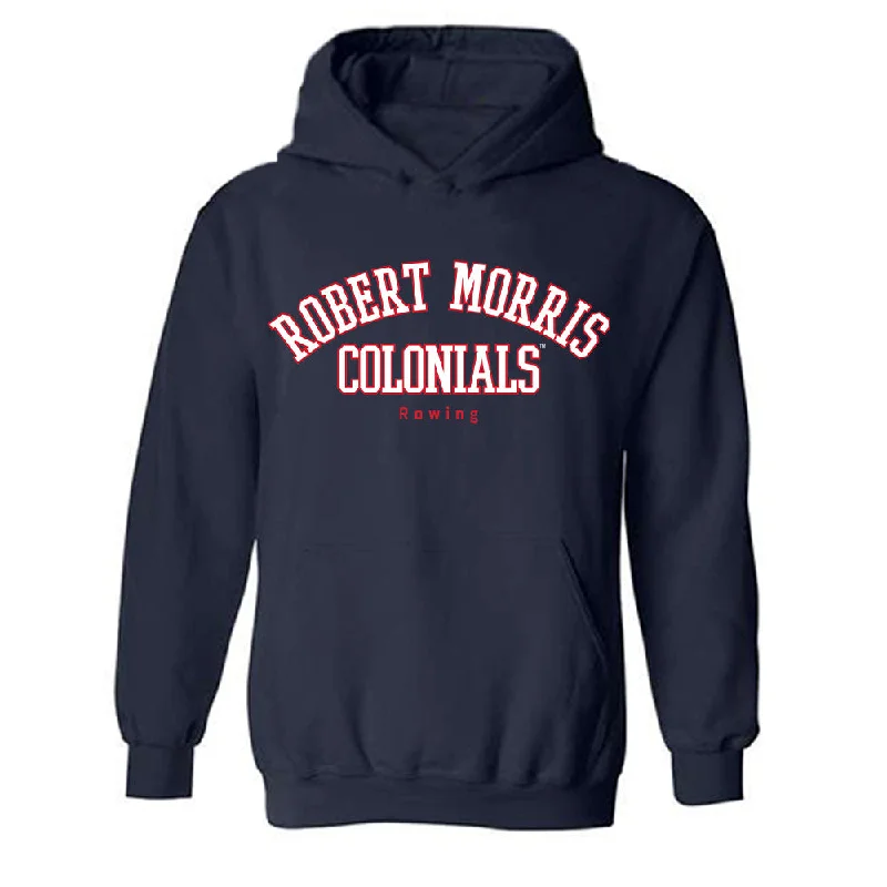 Robert Morris - NCAA Women's Rowing : Sarah Naylor - Classic Fashion Shersey Hooded Sweatshirt Hoodie with High-Low Hem Asymmetrical Trendy