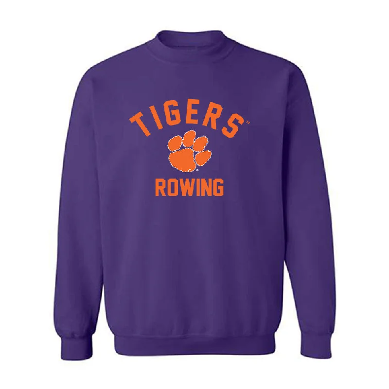 Clemson - NCAA Women's Rowing : Lira Bonitatibus - Classic Shersey Crewneck Sweatshirt Hoodie with Distressed Vintage Worn