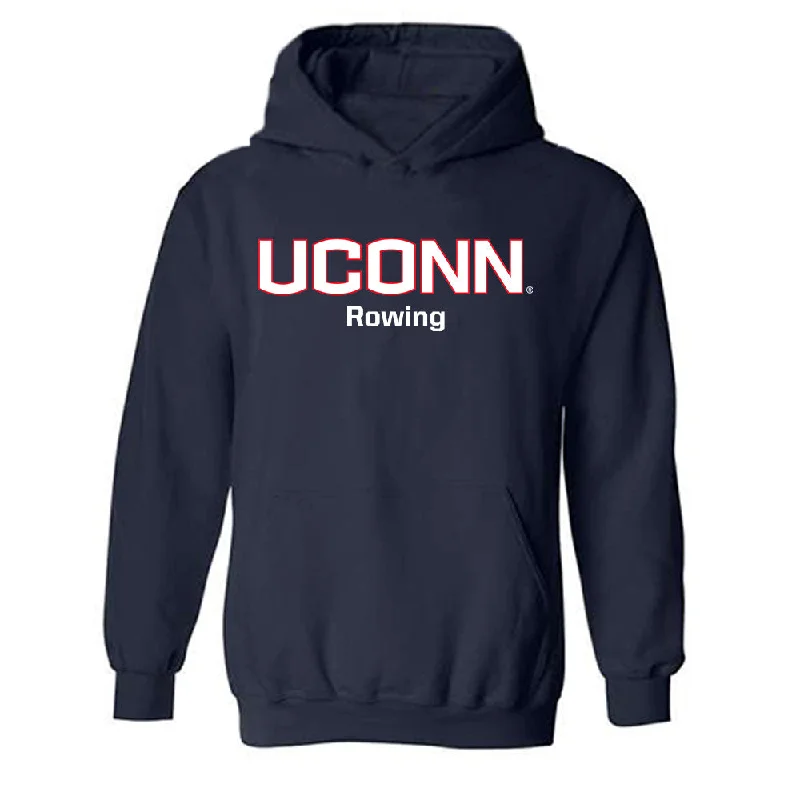 UConn - NCAA Women's Rowing : Ava Dardis - Classic Shersey Hooded Sweatshirt Hoodie with Distressed Vintage Worn