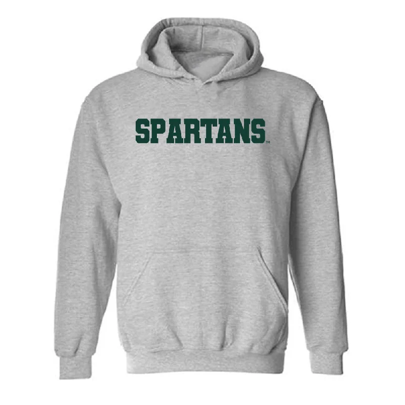 Michigan State - NCAA Women's Rowing : Ella Kubas - Generic Shersey Hooded Sweatshirt Hoodie with Thumb Holes Functional Cozy