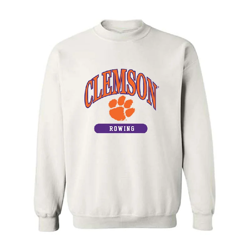 Clemson - NCAA Women's Rowing : Lira Bonitatibus - Classic Shersey Crewneck Sweatshirt Hoodie with Metallic Shiny Futuristic