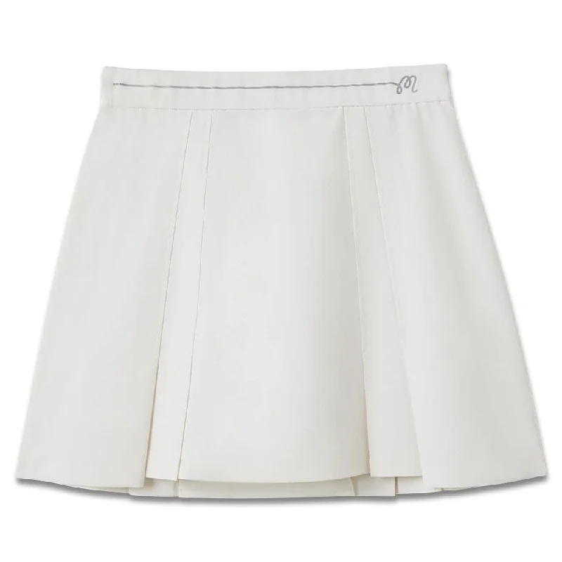 Malbon Frida Golf Skirt White - FW23 Women velvet skirt plush