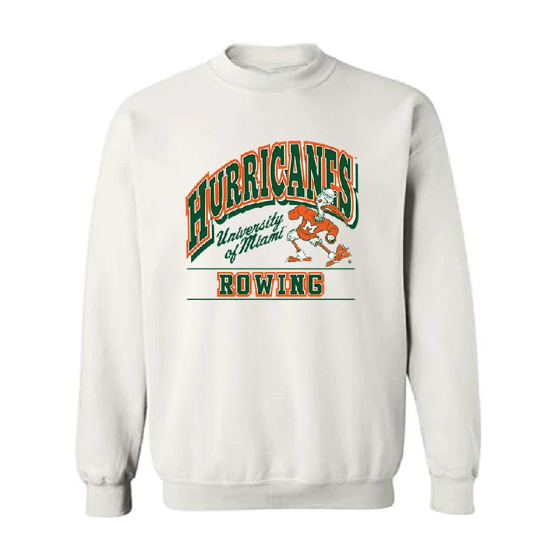 Miami - NCAA Women's Rowing : Anderson Blalock - Classic Shersey Crewneck Sweatshirt Hoodie with Ribbed Hem Stretchable Secure