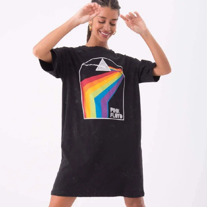 Pink Floyd Tee Dress Boatneck Modish Everyday