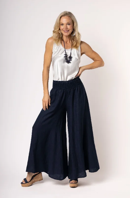 Diana Pant in Navy Comfy High-Waist Jeans