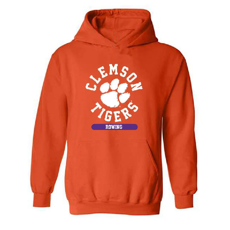 Clemson - NCAA Women's Rowing : Skyler Riggio - Classic Shersey Hooded Sweatshirt Hoodie with Velcro Closure Adjustable Secure