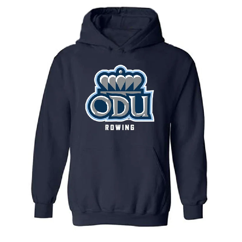 Old Dominion - NCAA Women's Rowing : Jenna Protacio - Classic Shersey Hooded Sweatshirt Hoodie with Button Placket Classic Preppy