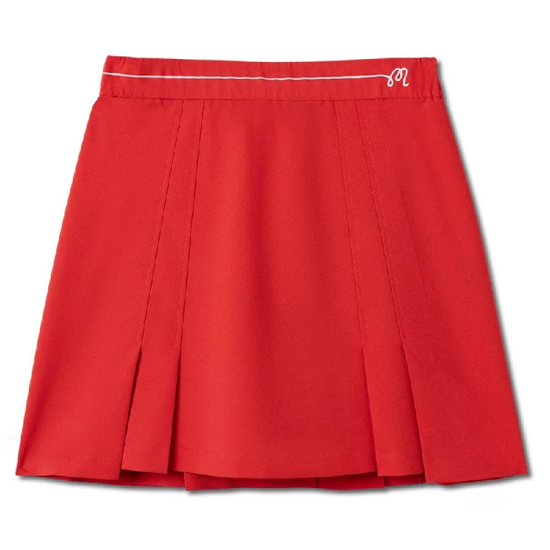 Malbon Frida Golf Skirt Red - FW23 Women lace skirt romantic