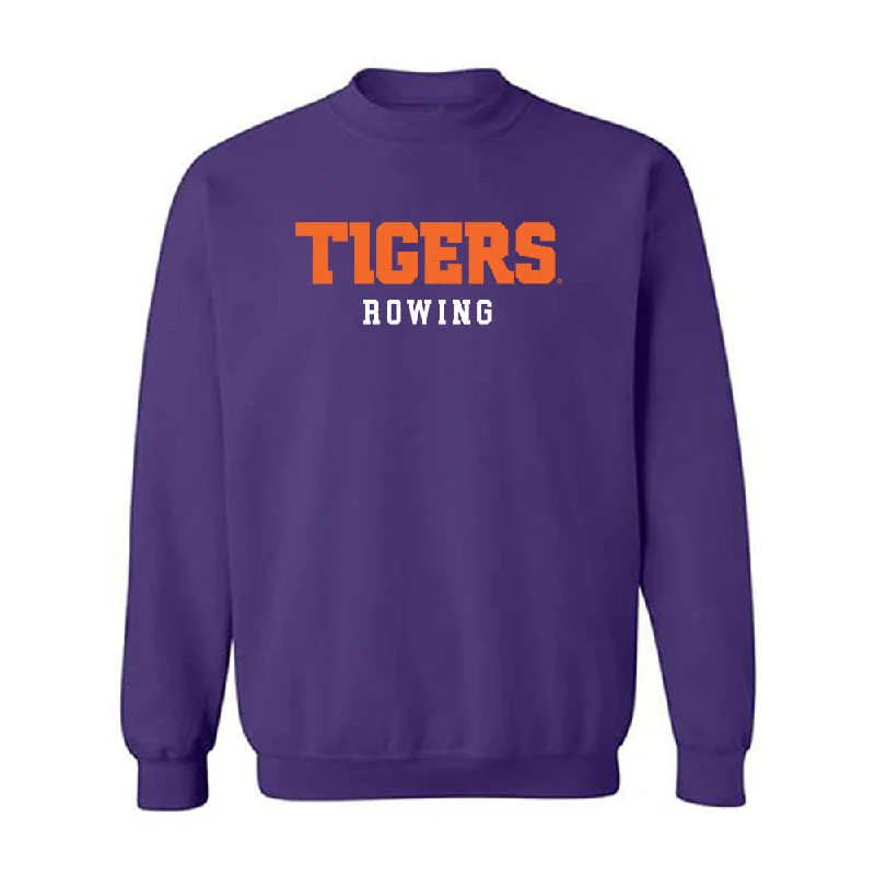 Clemson - NCAA Women's Rowing : Skyler Riggio - Classic Shersey Crewneck Sweatshirt Hoodie with V-Neck Classic Versatile