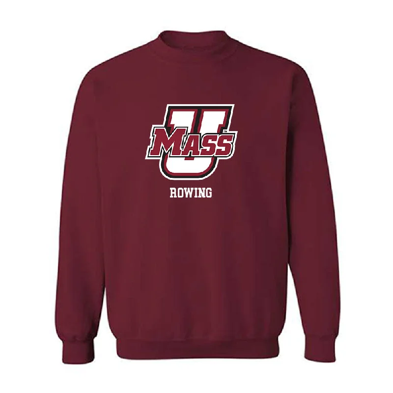 UMass - NCAA Women's Rowing : Lauren Carpenter - Classic Fashion Shersey Crewneck Sweatshirt Hoodie with Hem Applique Textured Unique