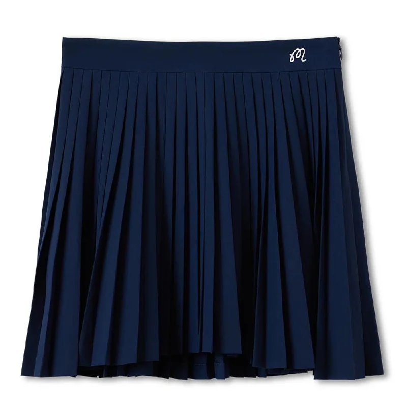 Malbon Kate Golf Skirt Navy - SU23 Women corduroy skirt durable