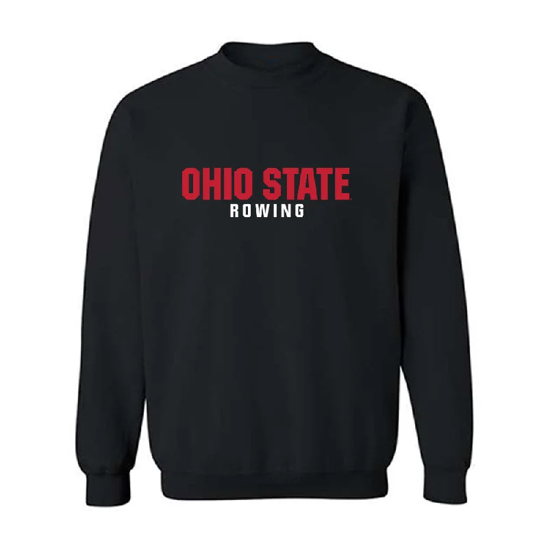 Ohio State - NCAA Women's Rowing : Eliana Bujwalo-Nowak - Classic Shersey Crewneck Sweatshirt Hoodie with Tied Waist Feminine Flattering