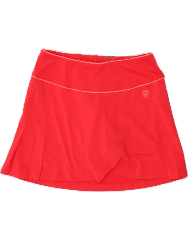 ADIDAS Womens Clima 365 Tennis Skirt UK 10 Small Red patchwork skirt art