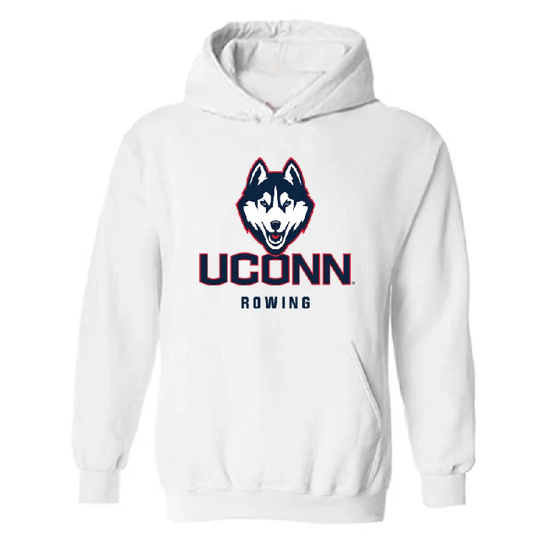 UConn - NCAA Women's Rowing : Nitya Tarala - Classic Shersey Hooded Sweatshirt Hoodie with Cuffed Sleeves Snug Secure