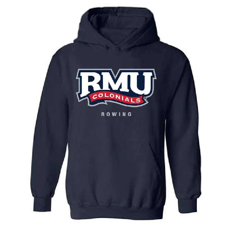 Robert Morris - NCAA Women's Rowing : Lily Davis - Classic Shersey Hooded Sweatshirt Hoodie with Earth Tones Natural Calm