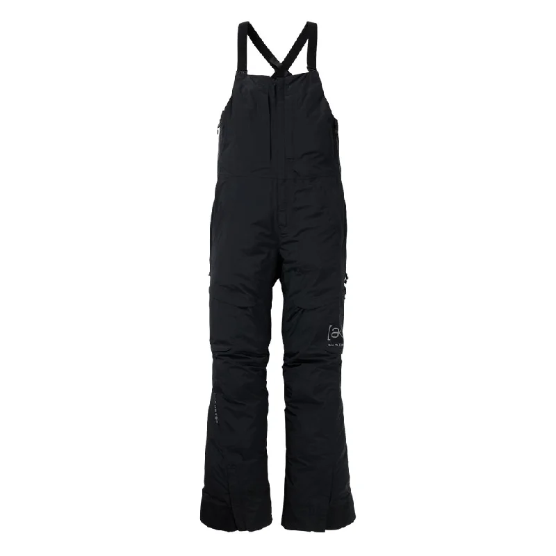 Burton 2025 Womens AK Kimmy 2L Bib Pant - True Black Comfortable Fleece Pants