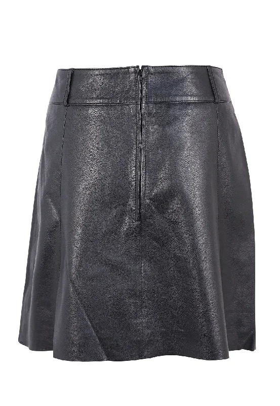 Leather A line Skirt denim skirt classic