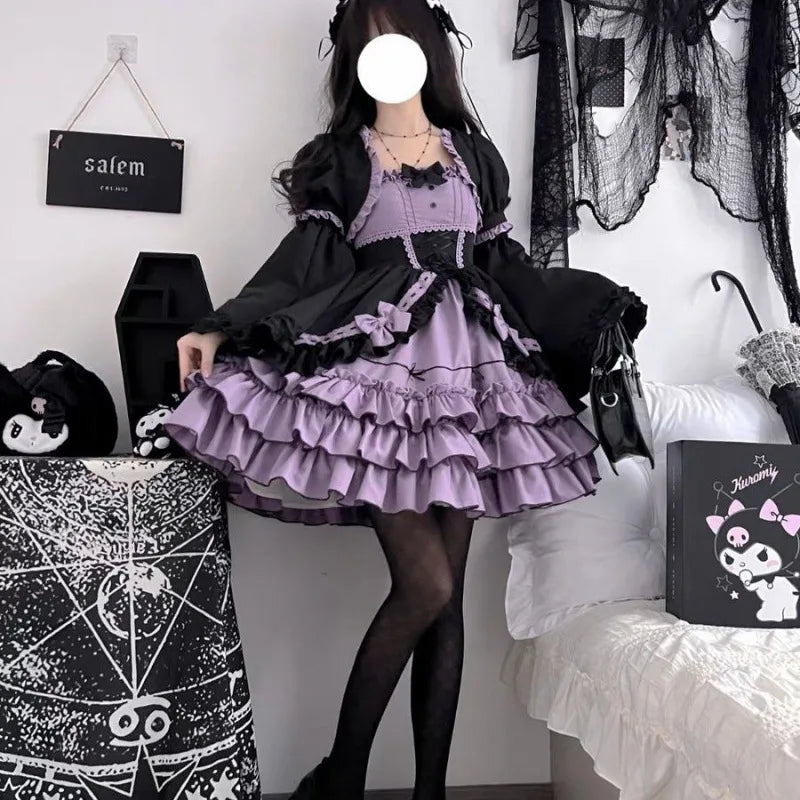 Wjczt lolita Princess Dress Mini muffin Lolita Spice jsk dress Tunics Business professional