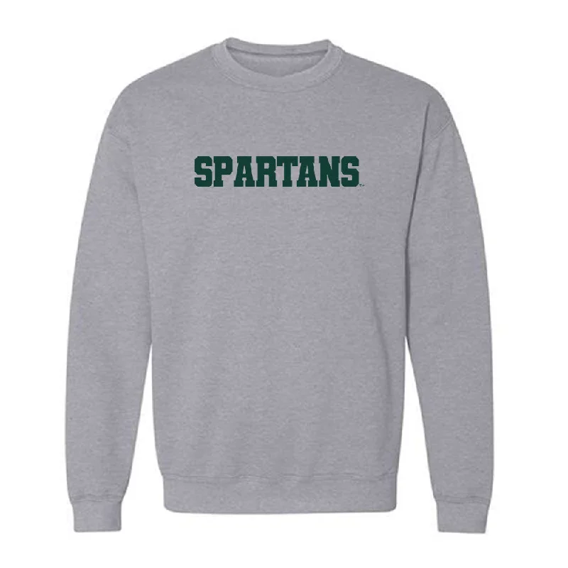 Michigan State - NCAA Women's Rowing : Jessica Vattimo - Generic Shersey Crewneck Sweatshirt Hoodie with Stripes Bold Sporty