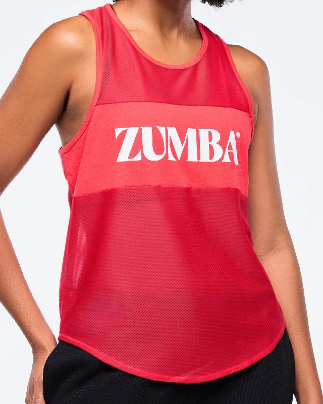 Zumba Haus Mesh Tank fitness tank top