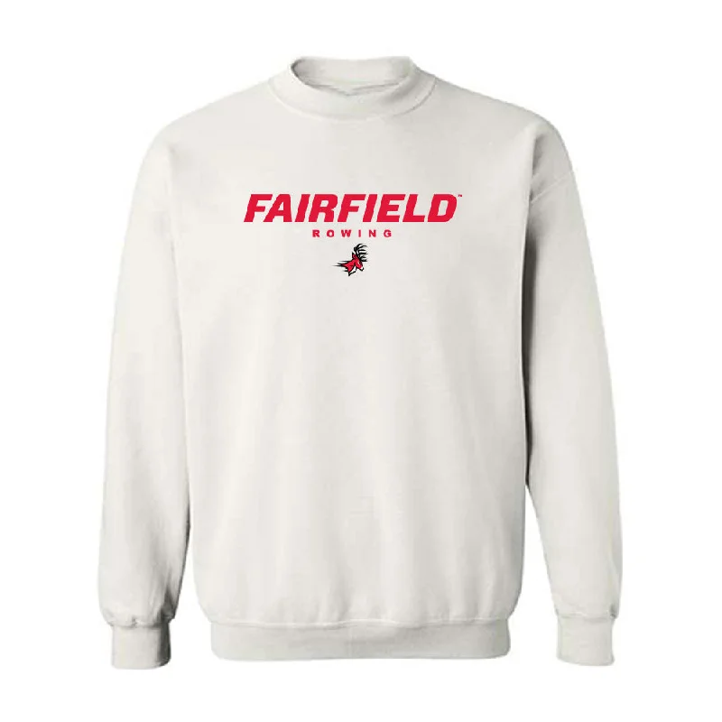 Fairfield - NCAA Women's Rowing : Grace McDonough - Classic Shersey Crewneck Sweatshirt Hoodie with Double Zipper Versatile Adjustable