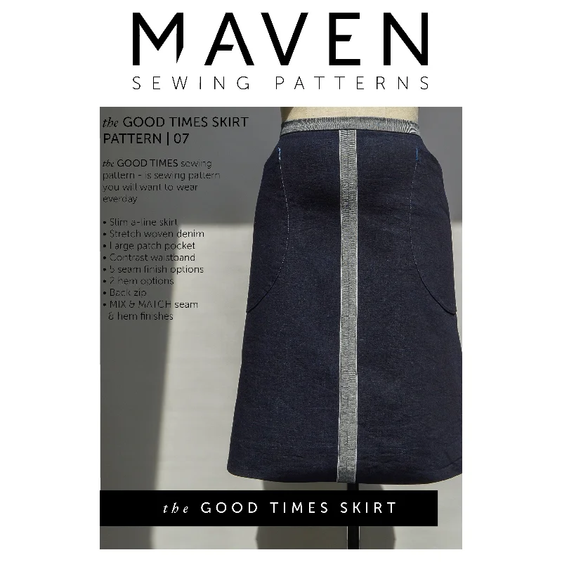 The Good Times Skirt Pattern by Maven pencil skirt chic