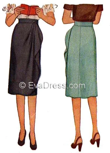 1944 Wrap Skirt, Sk40-5817 linen skirt natural