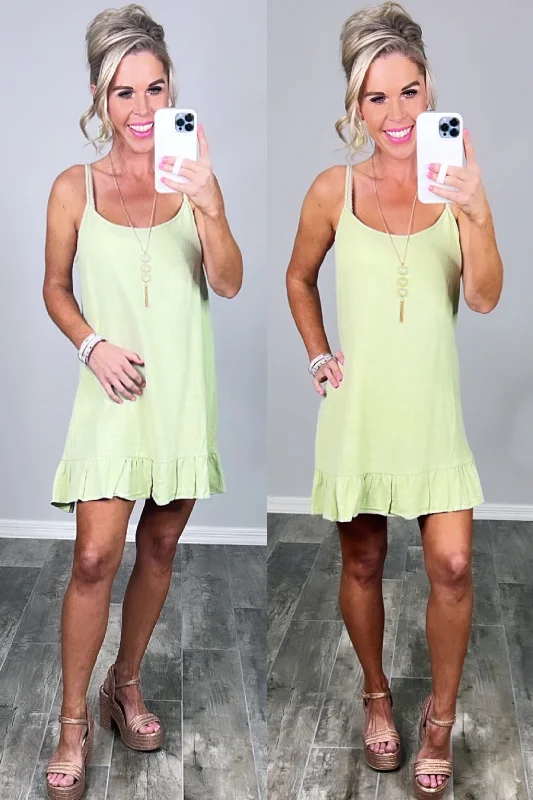 Sunday Brunch Ruffle Dress - Kiwi Tunics Sophisticated sleek