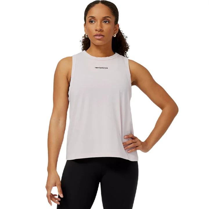 New Balance Achiever Tank - Womens - Stone Pink playful tank top