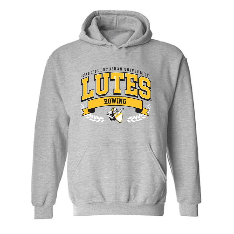 PLU - NCAA Women's Rowing : Sarah Hoskins - Classic Fashion Shersey Hooded Sweatshirt Hoodie with Reflective Safety Nightwear