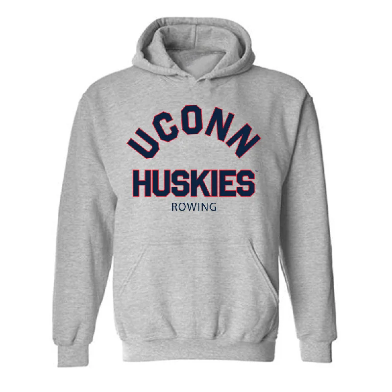 UConn - NCAA Women's Rowing : Nitya Tarala - Classic Shersey Hooded Sweatshirt Hoodie with Elastic Cuffs Stretchable Comfortable