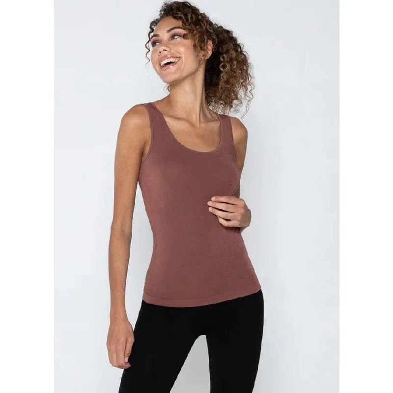 C'est Moi Bamboo Short Tank ribbed tank top