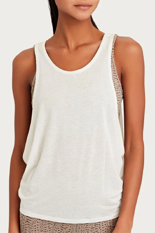 Buckley Tank 2.0 In Whisper White floral tank top