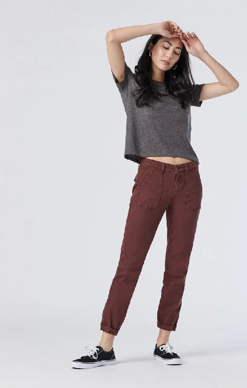 IVY BROWN STONE TWILL PANT Classic Bootcut Trousers