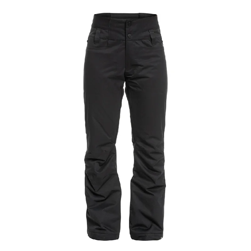 Roxy 2024 Diversion Pant - True Black Trendy High-Waist Trousers