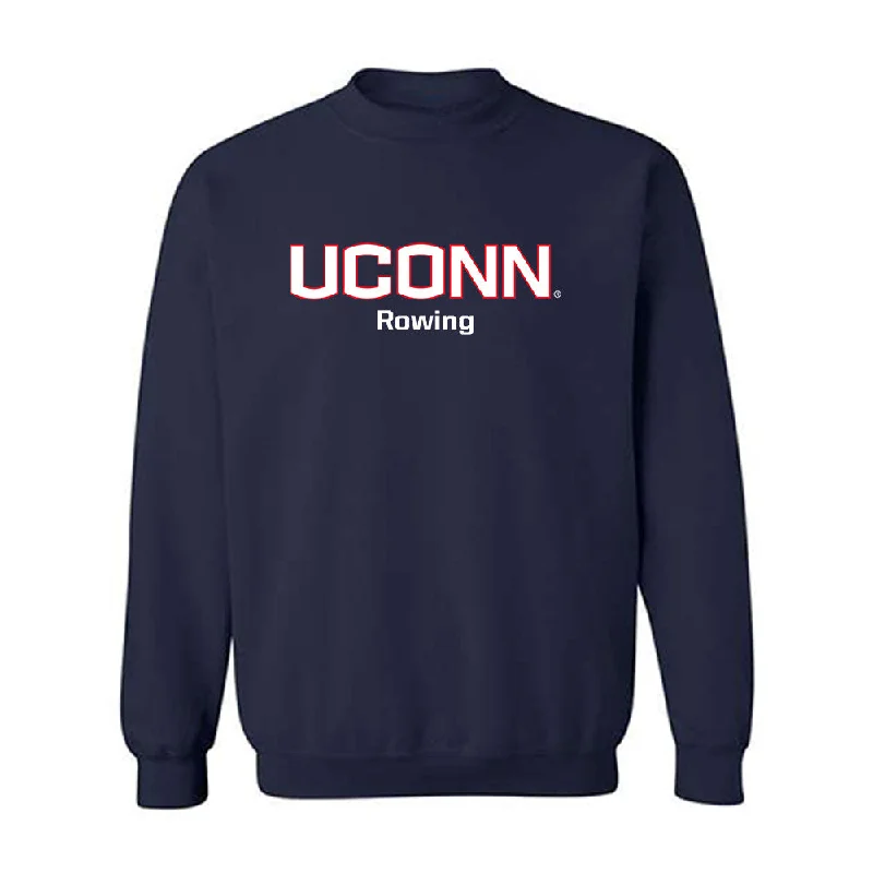 UConn - NCAA Women's Rowing : Nitya Tarala - Classic Shersey Crewneck Sweatshirt Hoodie with Rolled Sleeves Casual Relaxed