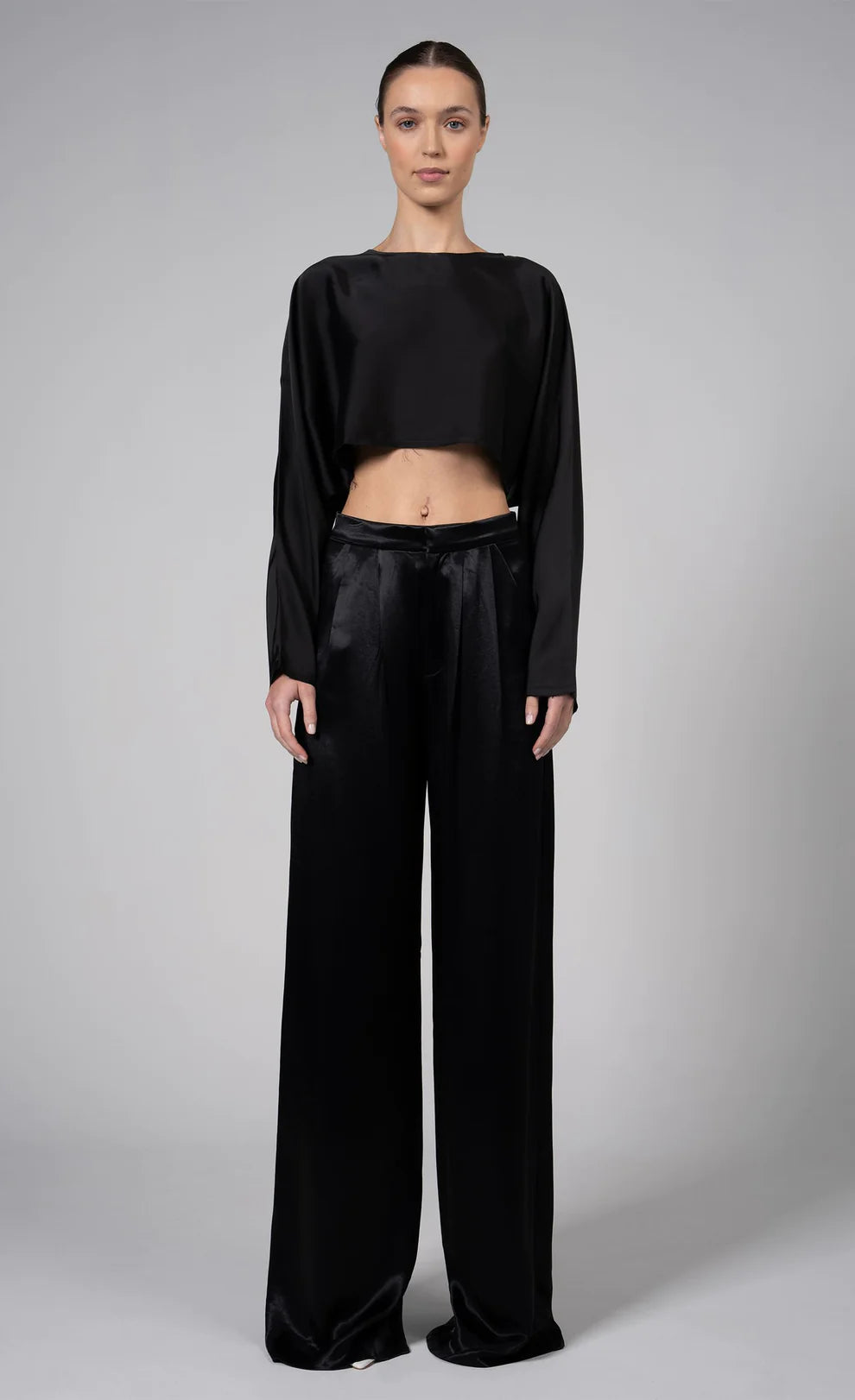 Nonchalant Paris Pant Black High-Waist Trousers