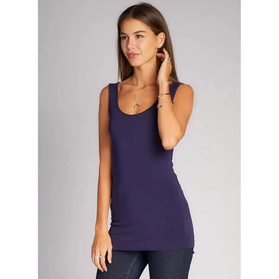 C'est Moi Bamboo Scoop Tank athletic tank top