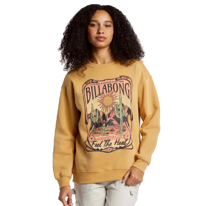 Billabong Desert Drifter Sweatshirt - Hemp Hoodie with Side Slits Relaxed Casual