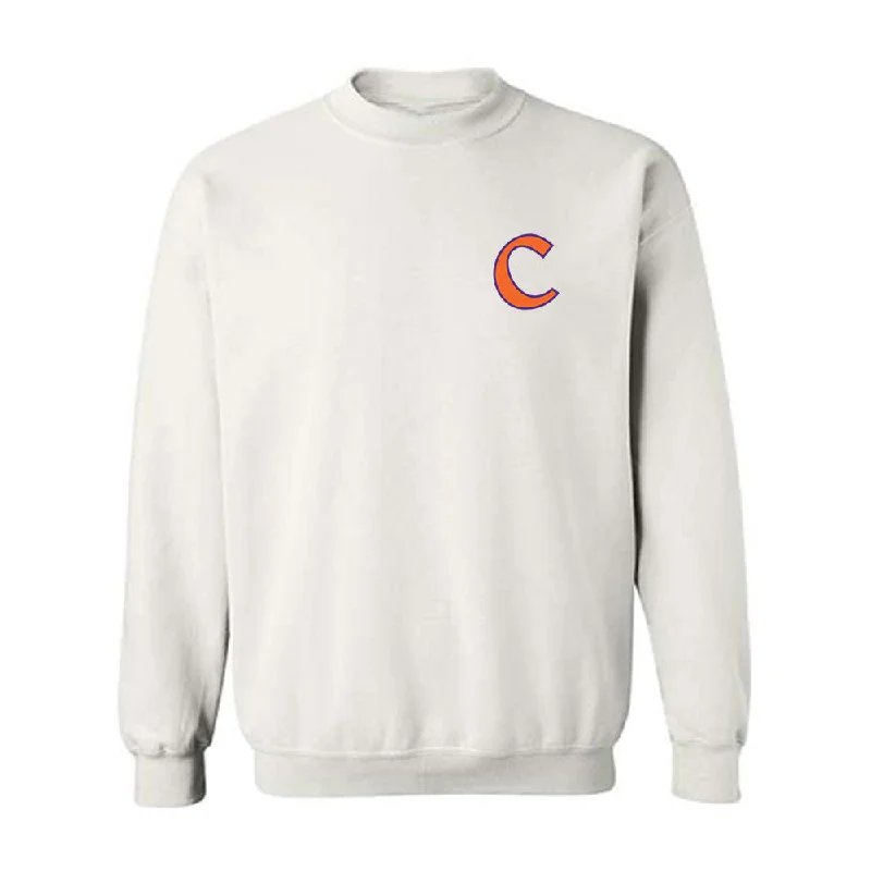 Clemson - NCAA Women's Rowing : Skyler Riggio - Classic Shersey Crewneck Sweatshirt Hoodie with Zipper Placket Modern Functional