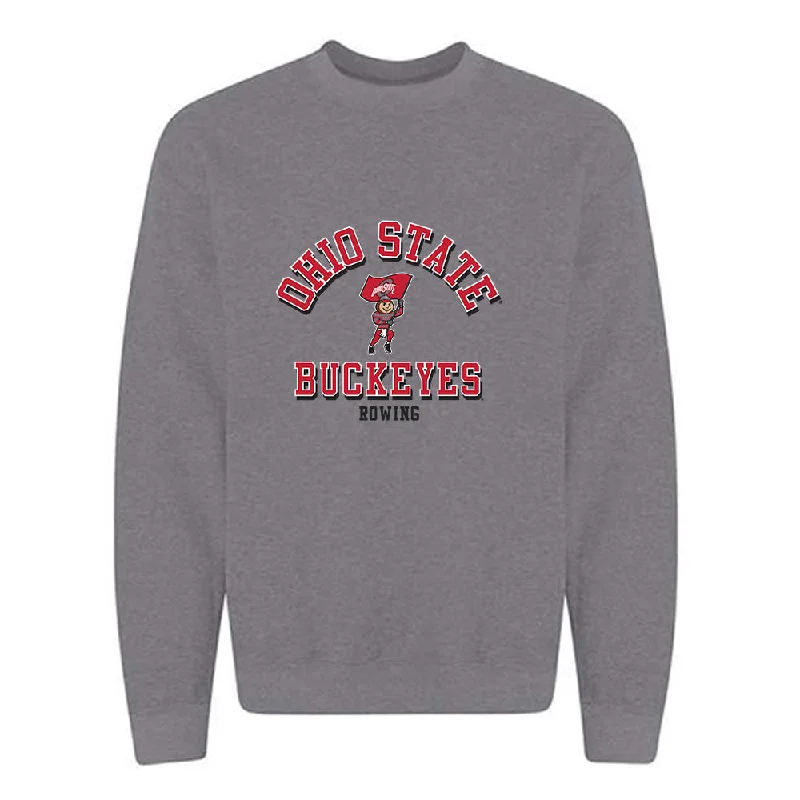 Ohio State - NCAA Women's Rowing : Eliana Bujwalo-Nowak - Classic Shersey Crewneck Sweatshirt Hoodie with Snap Buttons Easy Quick